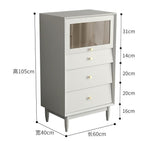 NOLAN American Pine Wood Chest of Drawers Cabinet
