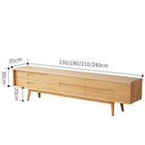 JANE RITZ TV Console Japanese Nordic Design Hard Wood Cabinet