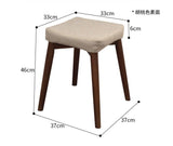 JAXON Cushion Stool Dining and Dressing Table Solid Wood
