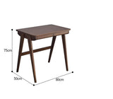 SEBASTIAN Solid Wood Modern Japanese Writing Desk