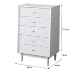 Tristan Chest of Drawers Solid Wood Mid Century