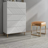 TOBIAS Modern Faux Leather Stool