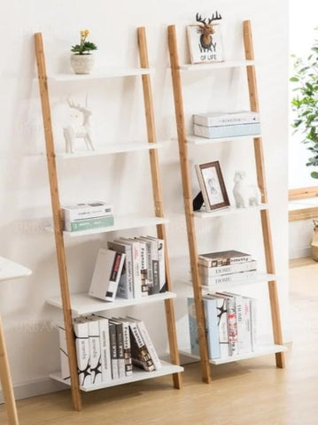 WALLY Natural Wood Display Storage Rack