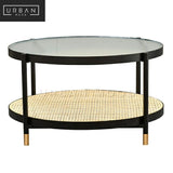 (Clearance) ZEPPELIN Rustic Rattan Coffee Table