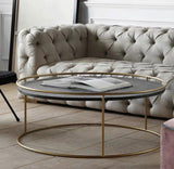 CORDELIA Modern Round Marble Coffee Table