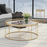 CORDELIA Modern Round Marble Coffee Table