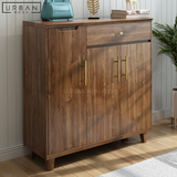 DARBY Solid Oak Wood Shoe Cabinet