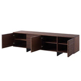 FOREST Rustic Solid Wood TV Console