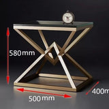 IDRIS Luxury Golden Pyramids Bedside Table