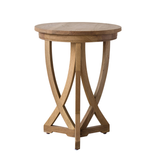 SHELFORD Rustic Solid Wood Side Table