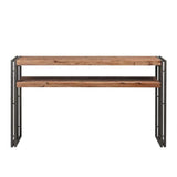 VIKING Rustic Solid Acacia Wood Hallway Console