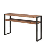 VIKING Rustic Solid Acacia Wood Hallway Console