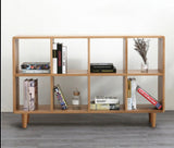 Madison Teak Bookcase Cube Nordic Solid Wood Bookshelf
