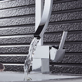 GALE Modern Gold/Silver Curved Waterfall Faucet