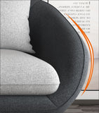 PEBBLEBAY Modern and Contemporary Fabric Nordic Style Sofa