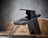 Modern Black Waterfall Faucet Tap