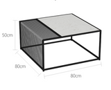 Minimalist Marble Metal Frame Coffee Table