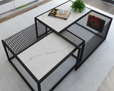 Minimalist Marble Metal Frame Coffee Table