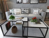 Minimalist Marble Metal Frame Coffee Table