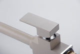 Minimalist Matte Nude Flat Double Faucet