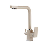 Minimalist Matte Nude Flat Double Faucet