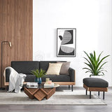 DANIELLA Nordic Modern Sofa American Hardwood Fabric Washable Covers