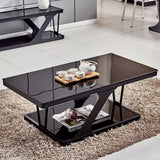 ANWELL Z Tempered Glass Top Coffee Table