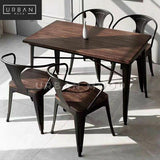 ARCADE Industrial Solid Wood Dining Table