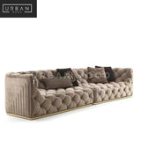 ABSTEIN Victorian Velvet Tufted Sofa