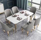BELLE Marble Gold Dining Table