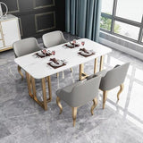 BELLE Marble Gold Dining Table