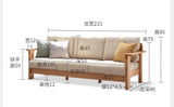 BENTLEY Nordic Modern Solid Wood Sofa