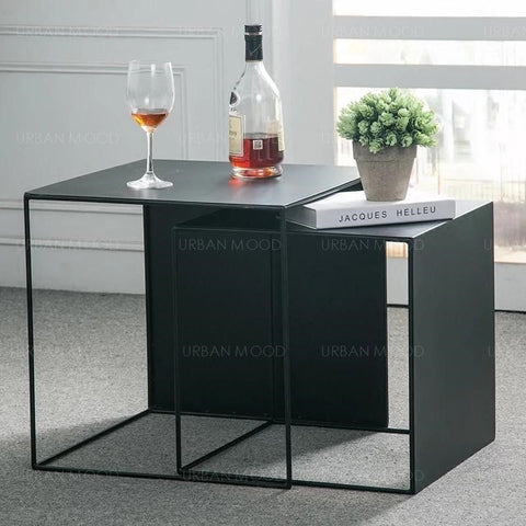 BODEN Minimalist Wireframe Cubic Coffee Table
