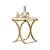 BRAXTON Luxury Gold Side Table