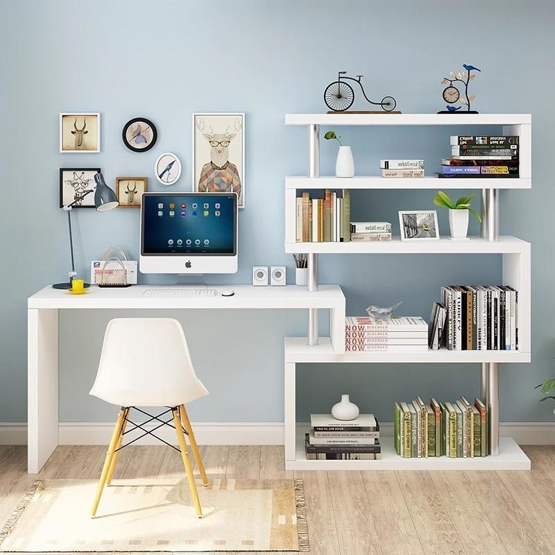 BRYAN Modern Modular Shelf Study Table – RoomyRoom.com - Contemporary ...