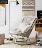 BONBON Scandinavian Rattan Rocking Chair
