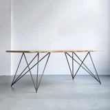 CESAR Minimalist Wooden Wire Frame Dining Office Table