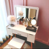 CLEO Vanity Mirror Table Set