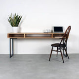 CORY Modern Industrial Solid Wood Study Table