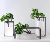 DIANA Faux Marble Wireframe Planter
