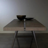 DOME Industrial Pine Wood Dining Table