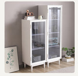 ELLE SWEDEN Glass Display Bookcase Solid Wood ( 4 Colour 2 Size )