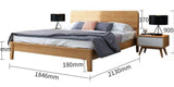 FABIUS Rustic Solid Oak Bedframe