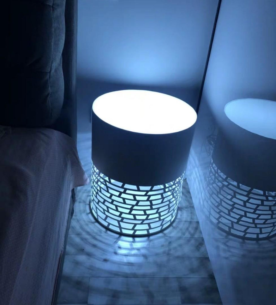 FANNING Contemporary Bedside Lamp Table – RoomyRoom.com - Contemporary ...