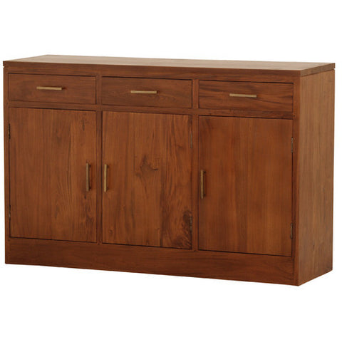 French Riviera-Paris-3-Drawer-Buffet-Light-Pecan-Color
