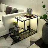 GLOW Modern Glass Top LED Side Table