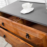 GREYSTONE Industrial Solid Wood Chest of Drawers