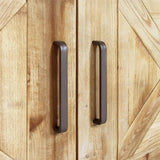 GREYSTONE Industrial Solid Wood Hairpin Sideboard