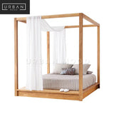 GALEN Solid Wood Canopy Bedframe