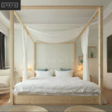 GALEN Solid Wood Canopy Bedframe